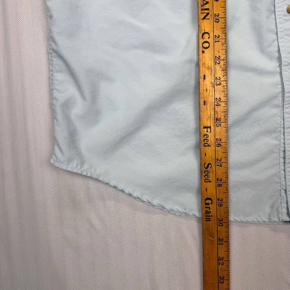 L.L. Bean Men’s Large Light Blue‎ Vented Fishing Shirt Nylon Outdoor - Picture 8 of 8